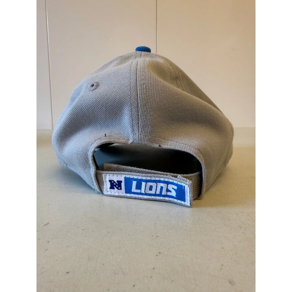 New Era 9FORTY Detroit Lions Youth Adjustable Hat NFL Grey Blue 60573704
